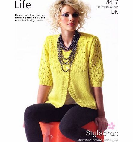 Unknown Stylecraft DK Pattern - 8417 Womens Cardigan [Baby Product]